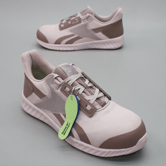 Reebok Ladies 10.5 W (Wide) Sublite Legend Rose Gold Pink Safety-toe Work Shoes - Picture 1 of 12